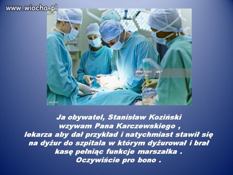 Karczewski masz teraz okazję 