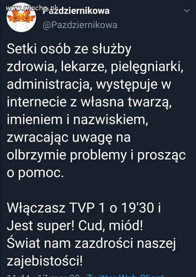 Patrząc na wiadomości oddzieliłem tematy z wirusem