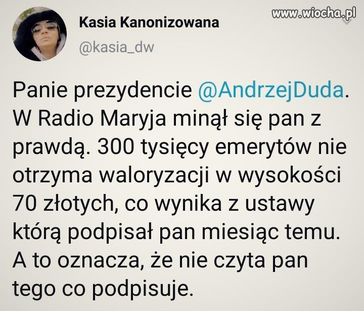 A czy kiedyś czytał?