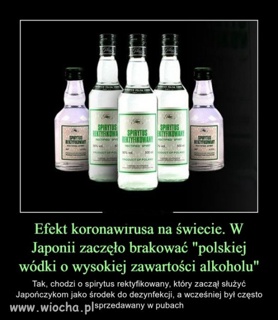 Polski spirytus pilnie potrzebny.