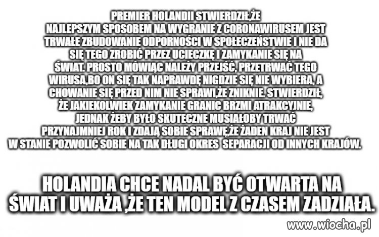Holandia po 2 dniach otworzyła granice