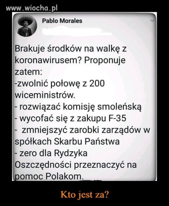 Jestem za.