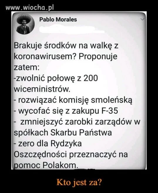 Jestem za.