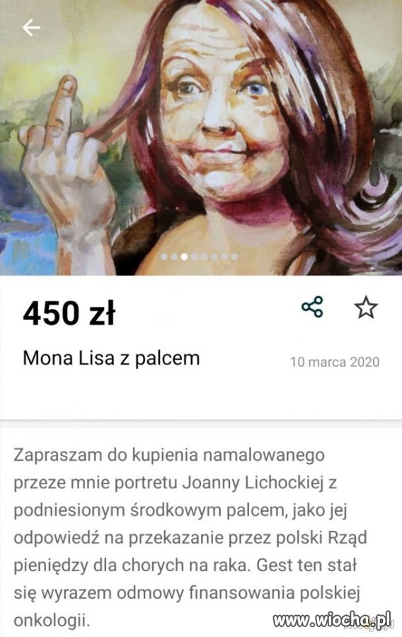 Mona Lisa z palcem