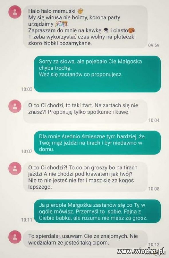 Koronaparty u Małgośki 