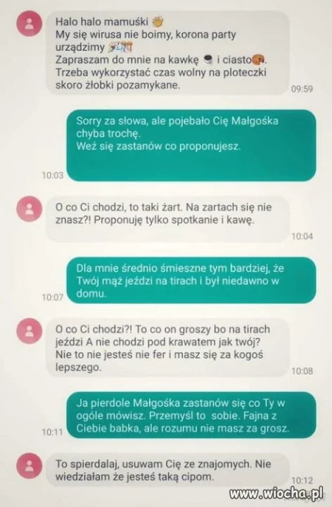 Koronaparty u Małgośki 