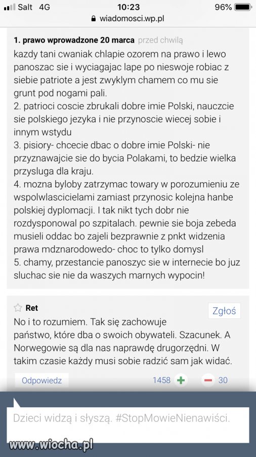 Norwegia oskarża Polske o konfiskate środka dezynf
