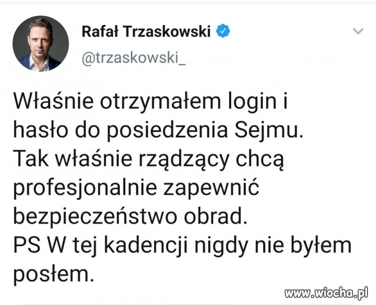 Panie Rafale niech pan zdradzi login i hasło