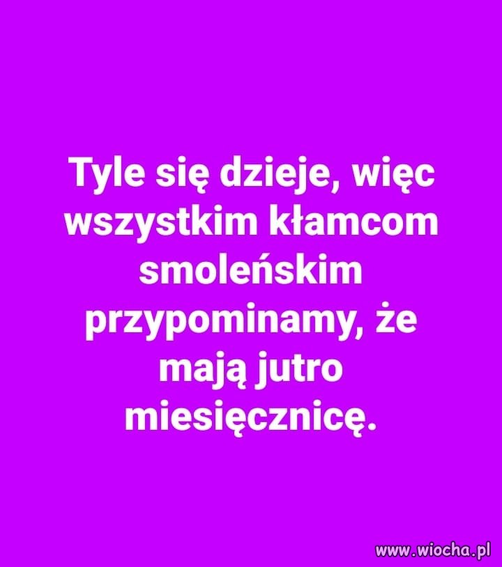 Hallo ... pobudka. To już dziś 