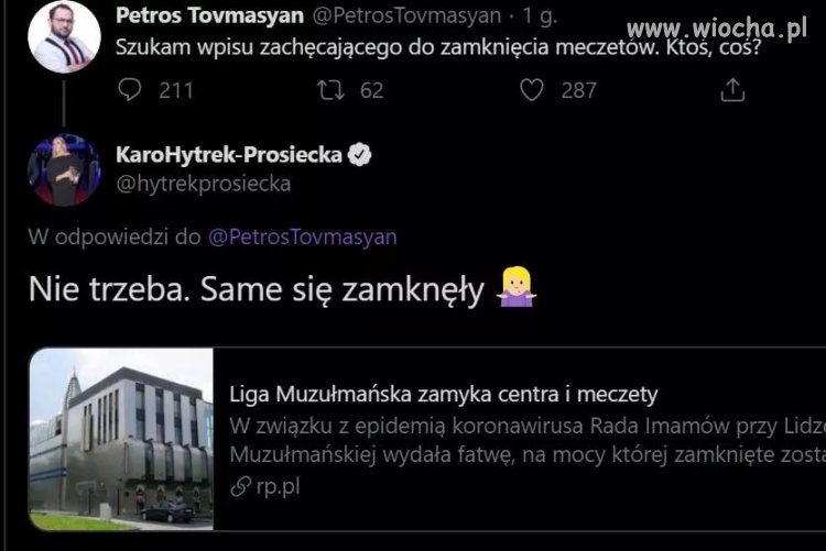 Chciał dokopać muzułmanom 