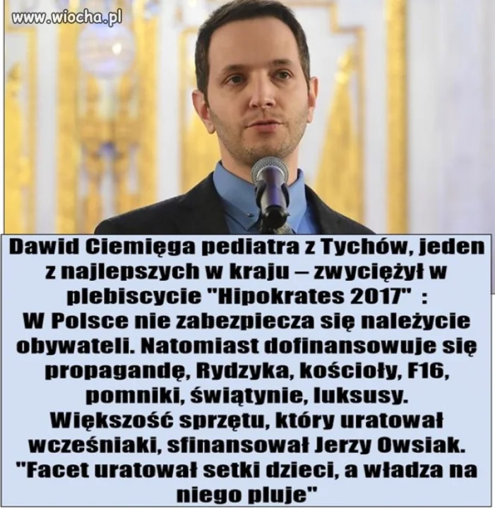  Wielkie szacunek dla Pana doktora 
