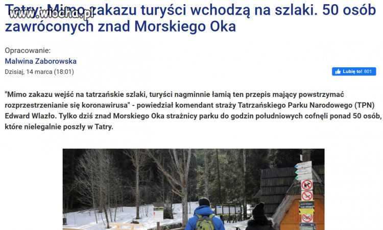 Niektórzy nadal nie rozumieją powagi sytuacji