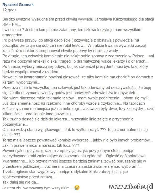 Trafny komentarz z Facebooka