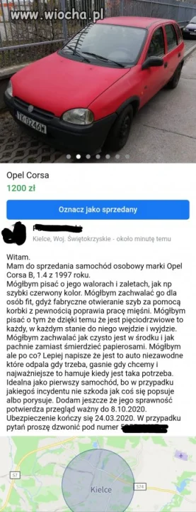 Sprzedaż auta