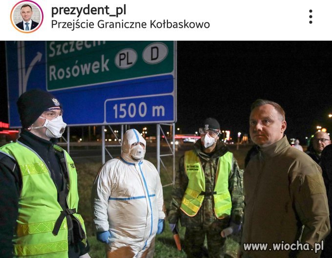 Nie było maseczki dla Andrzeja???