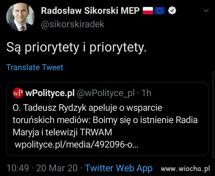 Priorytety biznesmena z Torunia