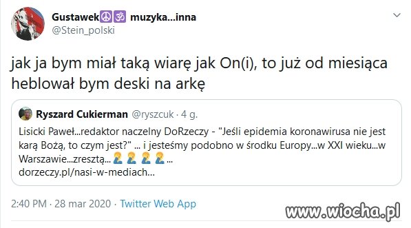 Wiara czyni czuba