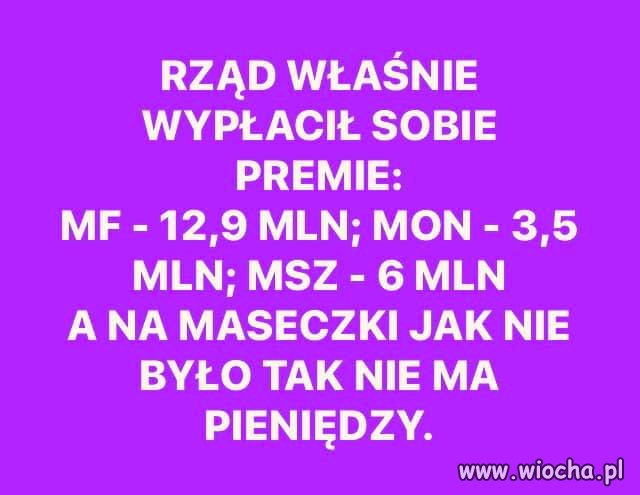 Testy, maseczki. A po co? Ważne, że rząd się ...
