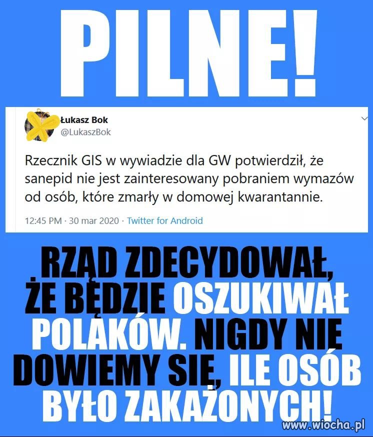 Prawdy o ilości osób zakażonych 