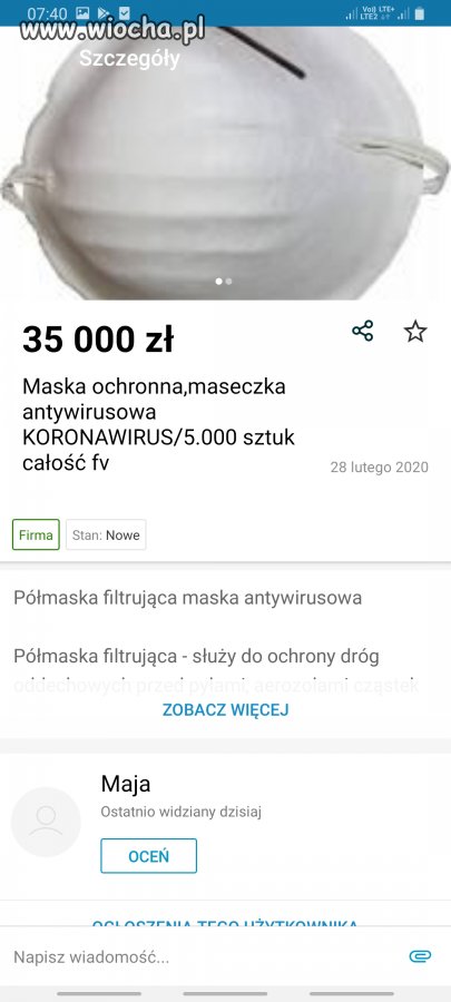 Kolejna karyna na olx