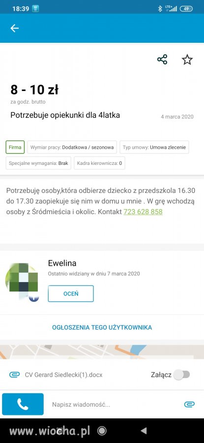 Ktoś chętny dorobić? 