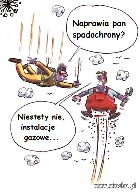 Naprawia pan spadochrony?