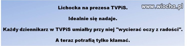TYLKO ONA NA PREZESA