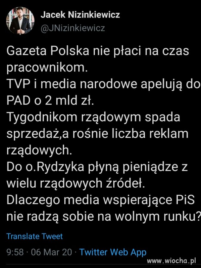 Piniondze płyno, ale nie płaco