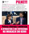 Pojechał po Ebolę ?