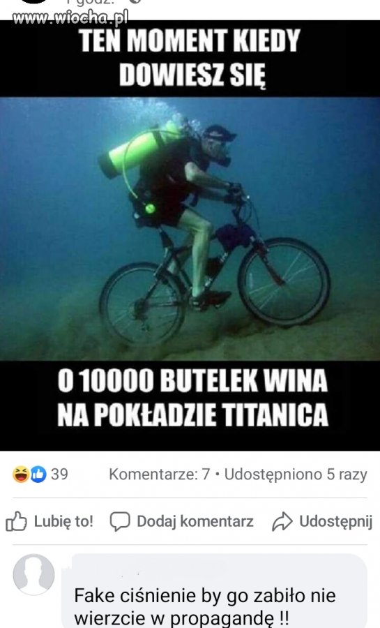 Wziął to na poważnie...