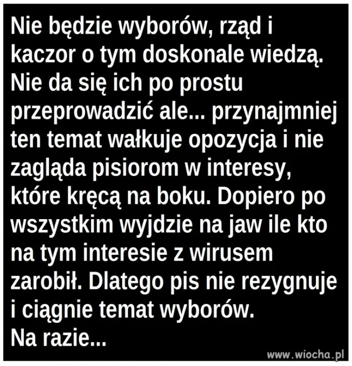 Wybory, wybory...