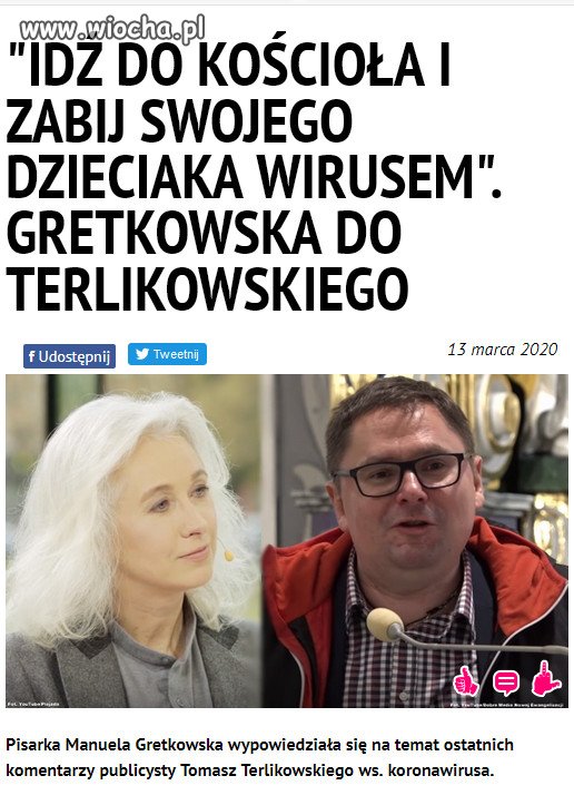 Otóż ja w niedzielę pójdę na Mszę. Jutro i pojutrze też