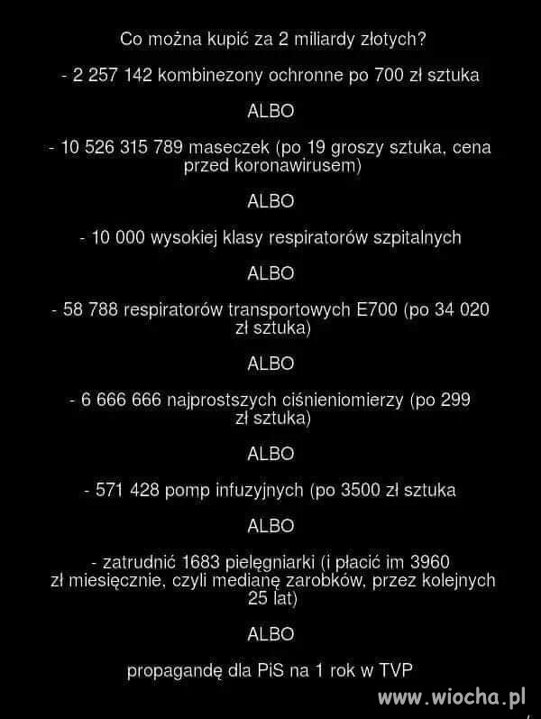 Niestety wybór padł 