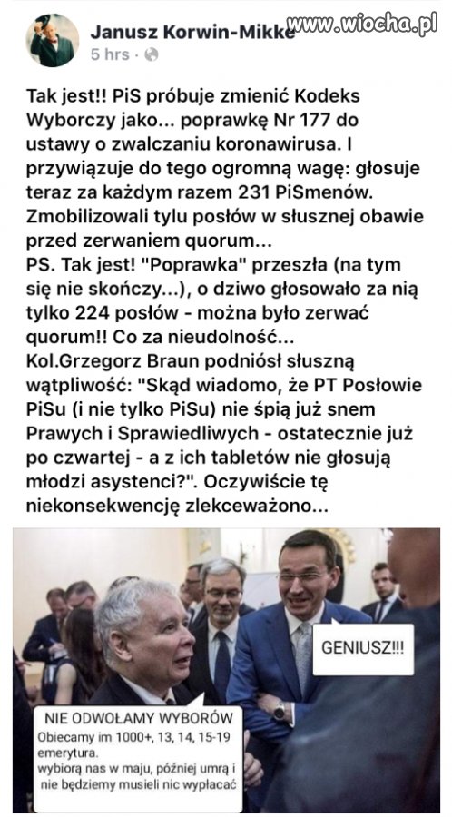 Nocne zmiany PiSu 