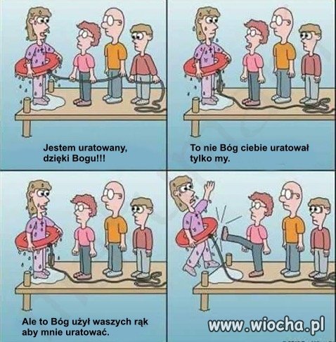 Dziękowanie bogu to często chybiony cel.