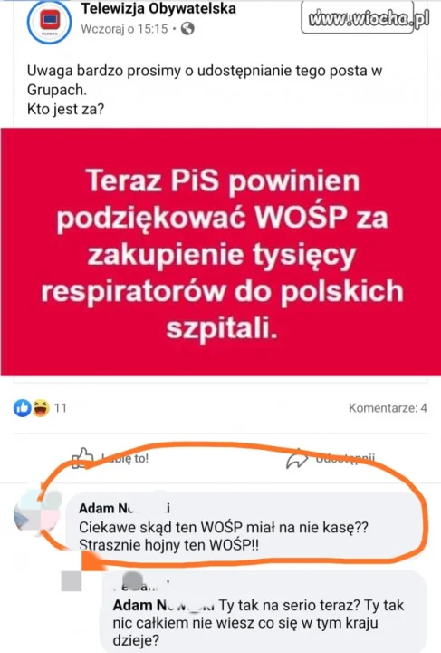 Typowy facebookowy głąb