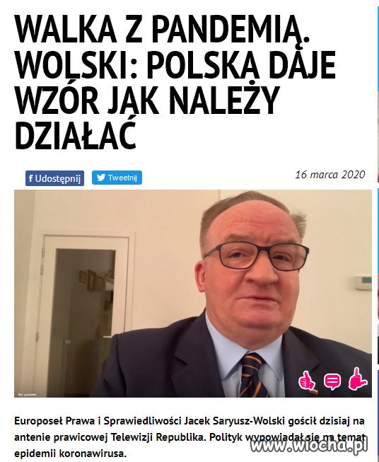 Dyrektor szpitala w Częstochowie zaapelował dzisiaj do... 