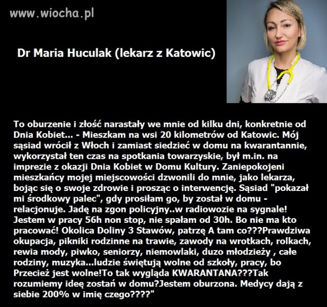 Współczuć jedynie lekarzom ciężkiej pracy