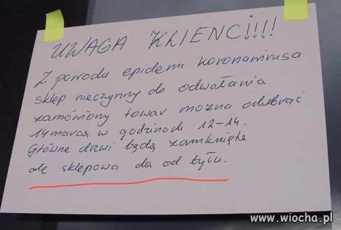 W tych trudnych czasach...