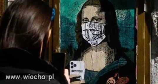 Dama z maseczką