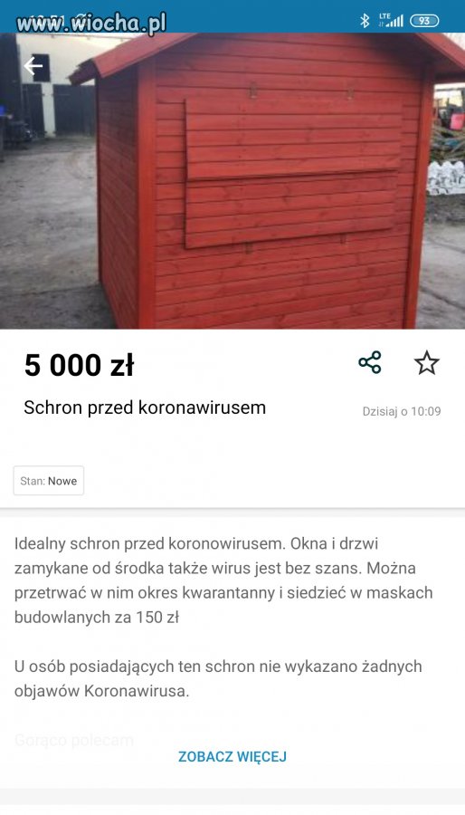 Schron przed koronawirusem