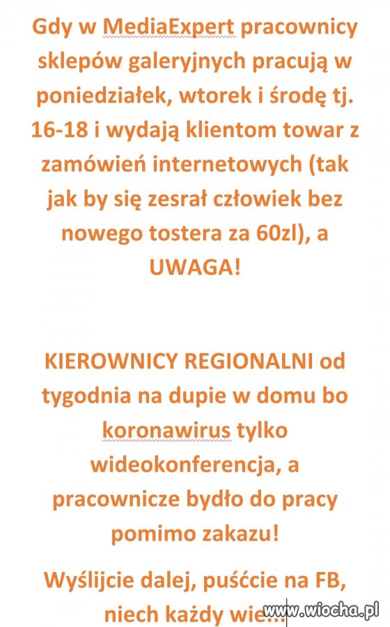 MediaExpert walczy z koronawirusem... 