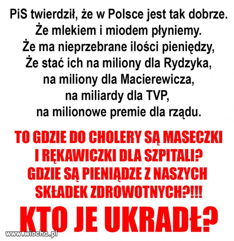 W wiadomościach podali,że wszystko fundują