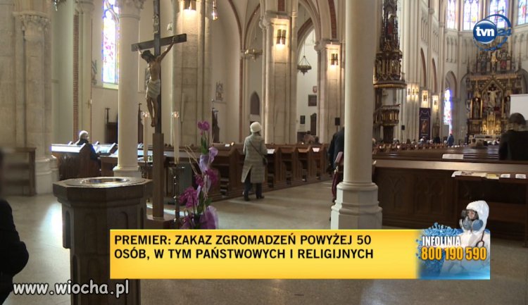 Proboszcz zakażony koronawirusem, kościół zamknięty