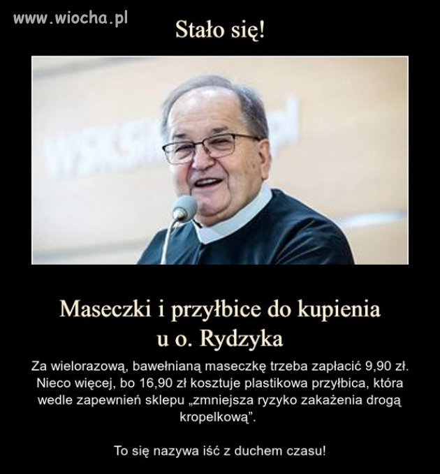 Już wyczuł szmal  .