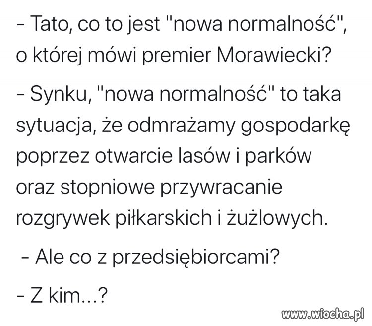 Nowa normalność według rządzących 