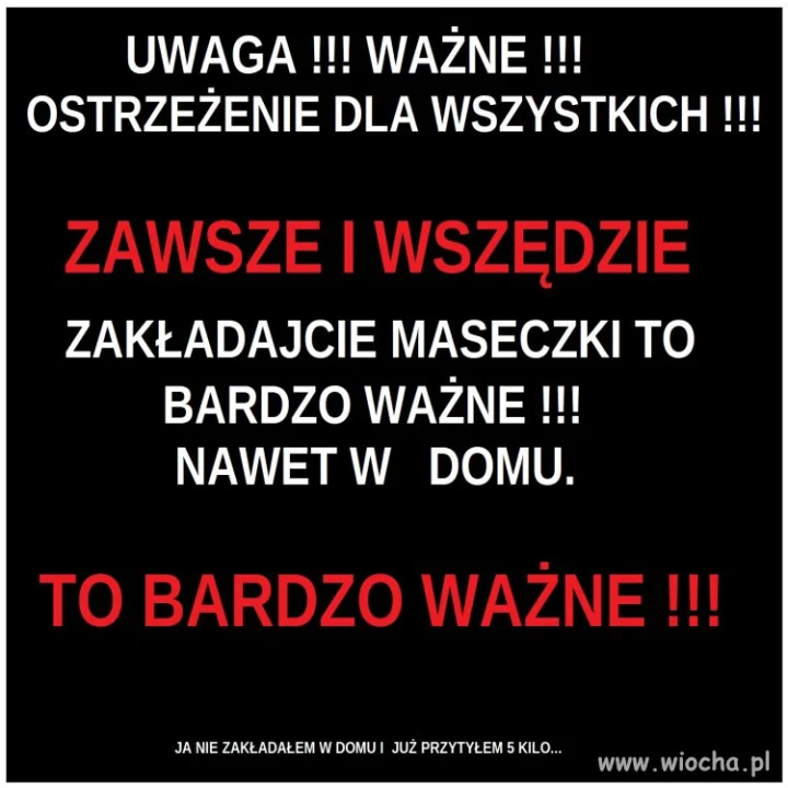 UWAGA, WAŻNE