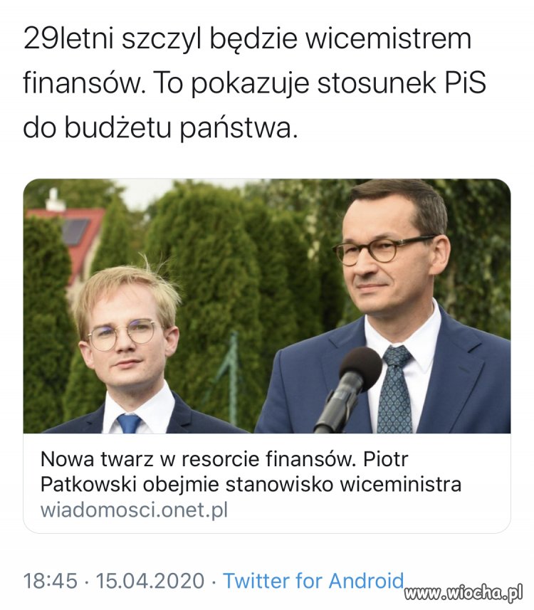 Nowy minister