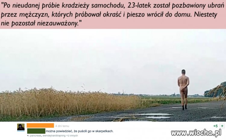 Puszczony w skarpetkach 