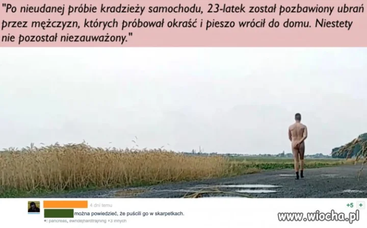 Puszczony w skarpetkach 